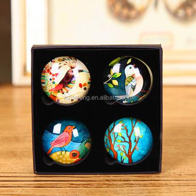 China Custom Personalized Promotional Cheap Glass Fridge Magnet Customers Required for sale