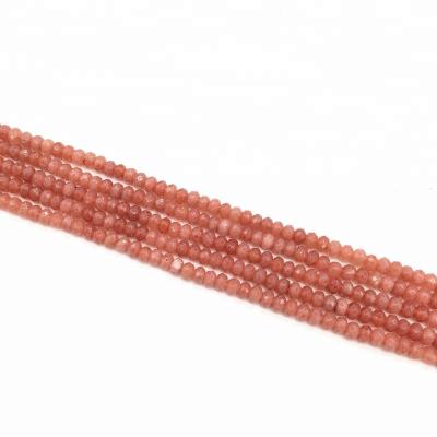 China Trendy Abacus Fashion Color 4x6mm Abacus Faceted Natural Stone Beads Beads Jewelry Making for sale