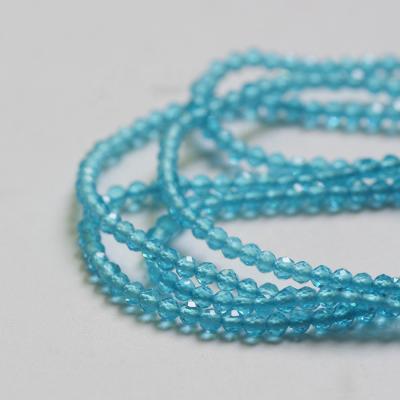 China Wholesale Trendy Blue Crystal Beads Round Tiny Loose Faceted 2mm Glass Beads For DIY Necklace Bracelet Making (1H56) for sale