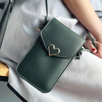 China Fashion Touch Screen Mobile Phone Purse Strap Strap Purse Women Leather Shoulder Phone Bag Wallet for sale