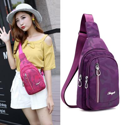 China Women Nylon Nylon Chest Pack Waterproof Casual Female Cross - Body Shoulder Bag for sale