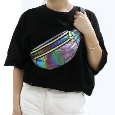 China Holographic Bum Bag Laser Belt Bag Women Wear-resistance Cute Fanny Pack Designer Waist Packs Phone Pouch for sale