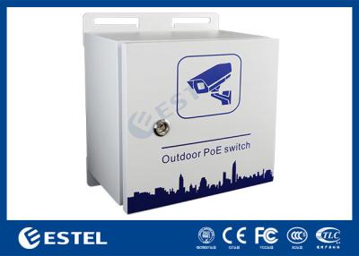 China IP55 Outdoor PoE Switch Pole Mount Weatherproof Enclosure For Surveillance Monitoring for sale