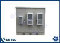 China 3 Front Door IP55 Three Compartment Telecommunication Enclosure for sale