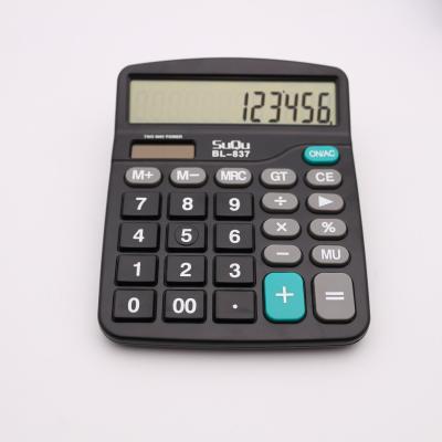 China 837 Digits Solar Powered Desktop Calculator 12 Financial Accounting Calculator for sale