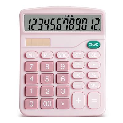 China OEM/ODM 837 Color 12 Digit Solar Display Calculator Solar Financial Desktop Calculator for sale