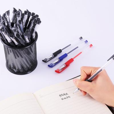 China New Design Normal Logo Plastic Shell Custom 0.5mm 3 Colors Gel Pens Wholesale for sale