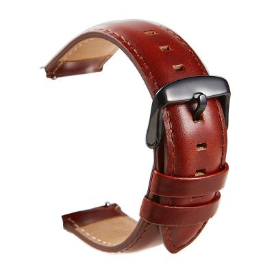 China Classic Genuine Leather Wrist Strap 18mm 20mm Watch Band Quick Release Strap 22mm For DW Strap Watches Accessories for sale