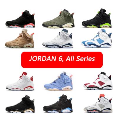 China HIGH END VERSION Rubber Jordan 6 Mens Womens Retro Sneakers 6S Fashion Sports Casual Basketball Shoes For Mens Woman for sale