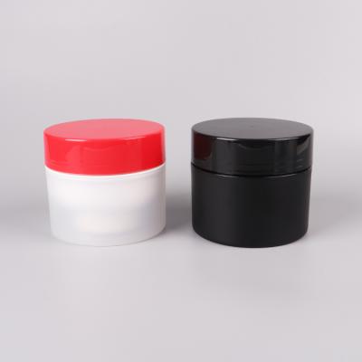 China Personal Care White Matte Double Wall Cosmetic Jar 120g 150g 200g 250g 300g 400g 500g 4oz 8oz 16oz for sale