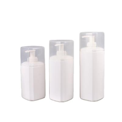 China Personal Care 300ml 400ml Square Pet Lotion Bottle for sale