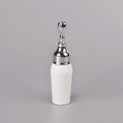 China Small Personal Care 10ml PE Bottle With Plated Cap For Essential Oil And Perfume for sale