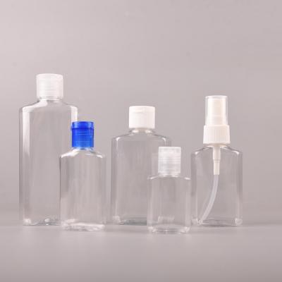 China Wholesale China Cosmetic Factory 30ml 60ml Pet Hand Sanitizer Plastic Bottle for sale