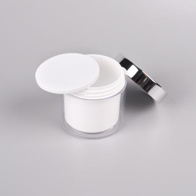 China Personal Care Cosmetic Packaging 50g 100g 120g 200g 280g Clear Plastic PS Cream Jar With PS Plastic Lid for sale