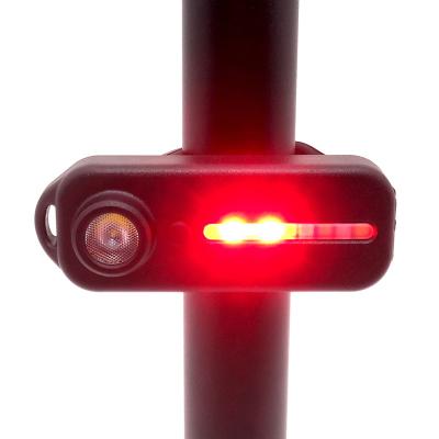 China PC Plastics 5 Modes USB IP65 Rechargeable Waterproof Bike Tail Light Mountain Bike Lights 5 Bike Rear Light for sale