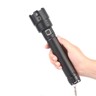 China 3000 Lumen LED Zoom USB High Power Camping Rechargeable Flashlight Rotary Telescopic Portable LED Flashlight High Powerful Flashlight for sale