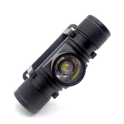 China 2022 Emergency Camping LED Headlamps Waterproof Zoomable LED Rechargeable Rotating Headlight Rise for sale