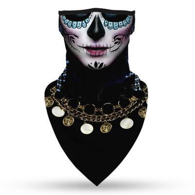 China Single Face Scarf Polyester Headband Neck Cuff Tube Skull Cloth Bandana Bibs Elastic Magic Seamless Outer Breathable Scarf for sale