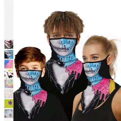 China Multifunctional Women's Digital Printing Lattice Hair Bandana Washable Daily Bandana Masks Fashion Anti-dust Anti-haze Hair Band for sale