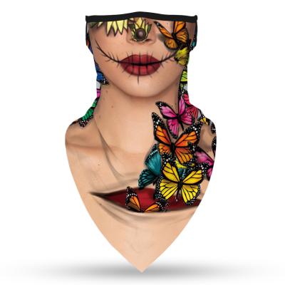 China BlackPersonalize Fashion Bandana Face MaskWashable Cotton Polyester Face Bandana Mask Custom Logo Multifunctional Reusable Custom Bandana Mask for sale