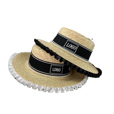 China Shade 2022 Fashion High Quality New Designer Custom Wholesale Straw Hat Retro Top Hat Fisherman Hat for sale