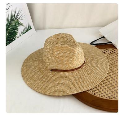 China 1Pc Picture Summer Mens Wide Brim Sun Hat Fashion Cowboy Caps Casual Straw Hat For Outdoor Travel Beach Fishing Panama Hats for sale