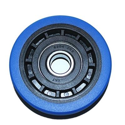 China Traditional Escalator Step Roller Escalator Accessories Step Roller Chain Wheel 100*25*6204 Suitable for Tongli Escalator Step Roller for sale