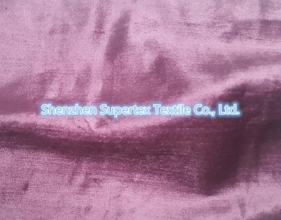 China Rayon Cotton Velvet Fabric Like Silk Effect With Slub In Reactive Solid Dyed for sale