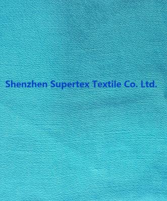 China Kleiderramiefaser-Leinengewebe-Silk Krepp in Körper gefärbter den Aqua-Farbe und Drucken zu verkaufen