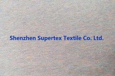 Cina Stampa arancio al neon grigia dei filati del tessuto dell'abbigliamento degli uomini spazzolati parte di Terry del francese in vendita