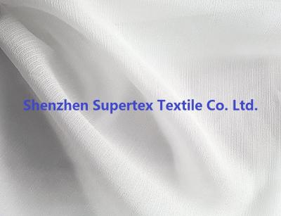 China Omfloerst de polyester Glanzende Chiffon Fabr Lurex in Ivoorkleur voor de Kleding van Kinderen Te koop