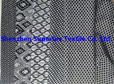 China Yarn Dyed Stretch Garment Polyester Knit Fabric 160CM 225GSM for sale