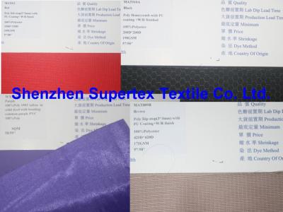 China Tela revestida respirável PU/PVC 600D 420D 200D 150D W/R de Oxford Ribstop do poliéster das trouxas à venda