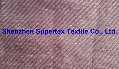 China Linen Cotton Nylon Jacquard Slant Stripes Large Twill Yarn Dyed for sale