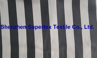 China Cupro Vertical Stripe Yarn Dyed 85GSM Silk-handfeel Blouse Fabric for sale