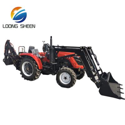 China Hotels Agriculture 4WD MINI Tractor Backhoe Backhoe Tractor For Sale for sale