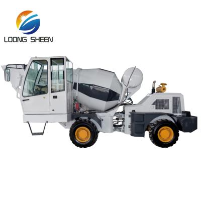 China Hotels Self Loading Concrete Mixer 1.5cbm Concrete Mixer Truck for sale