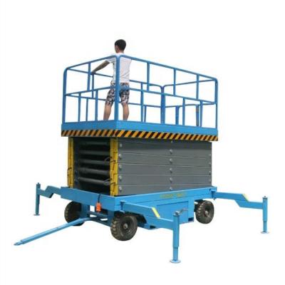 China Solid Steel Structure 6m 8m 10m 12m Full Electric Aerial Work Platform Scissor Lift With CE for sale