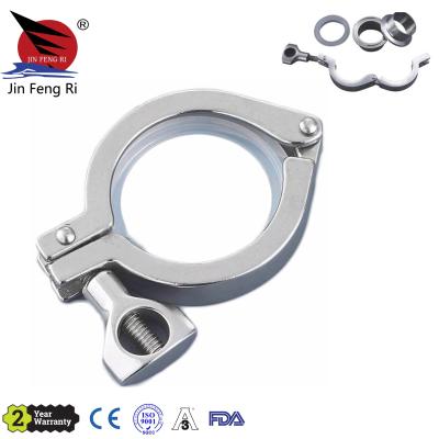 China 304 or 316L Sanitary Stainless Steel 304 316L Single Pin Heavy Duty Tri Clamp for sale