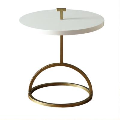 China Metal wood end table combinatorial coffee table leisure area creative rotation tables for sale