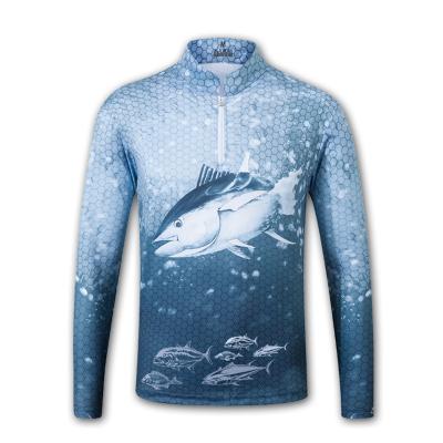 China Dropshipping Good Quality Anti-UV Men's Button Up Fishing Shirt Long Sleeve Outdoor Sportswear Fishing Shirt For Men for sale