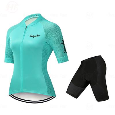 China Dropshipping Wholesale Breathable Short Sleeve Cycling Uniforms Sets For Women Female Cycling Clothing Sets Girls Bike Shirts for sale