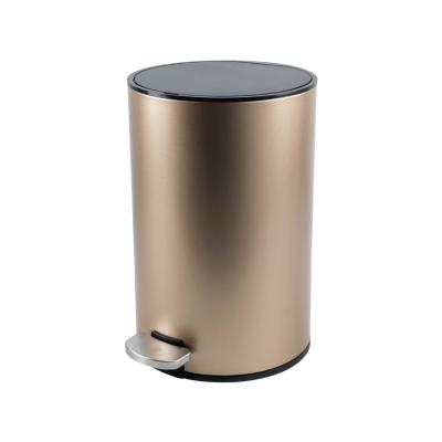 China Sustainable BX Group Foot Pedal Trash Can Stainless Steel Trash Can With Plastic Lid for sale