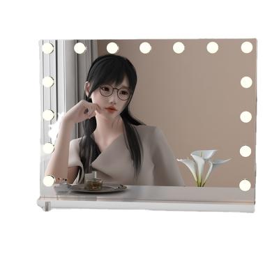 China Bx Hollywood Style Lighted Vanity Mirror, Makeup Table Mirror with Dimmer Lights, Large Touch Control Cosmetic Mirror (White) for sale