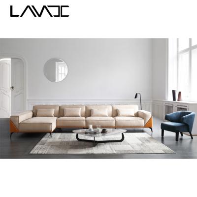 China Other 2021 China fuya new room modular set Shandong furniture Chester field minimalist lileving luxury white genuine leather sofa set for sale