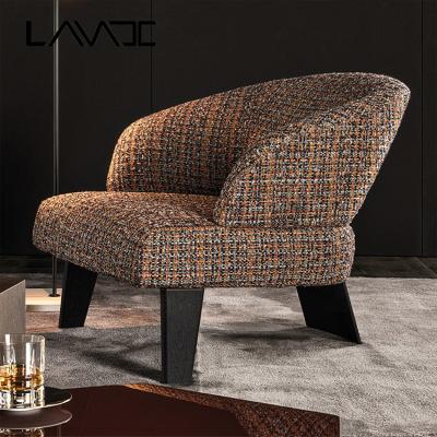 China Charles Wood Mid Century Modern Reclining Lounge Chair Stool Lounge Chairs Stool Lounge Chair Modern Black for sale