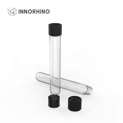 China Cosmetic Jar Hemp Roll Pre Roll Custom Pre-Roll Blunt Rounded Packaging Glass Test Tube Bottom With Resistant Cr Child Proof Cap Lid for sale