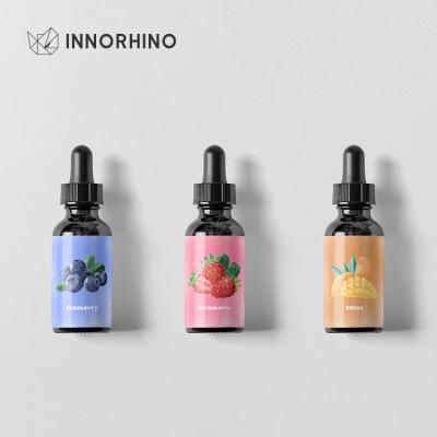 China Cosmetic OEM Marked Threaded Tincture Pipette Cap Vape Juice Liquid Concentrate Vape Oil Serum Eco Essential Oil Glass Dropper Bottle for sale