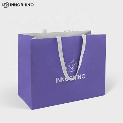 China Custom Luxury Electronic Consumer Electronics Shop Paper Shopping Bag Garment Jewelry Cake Pastry Clothes Gift Eco Tote Bag Ribbon Handle Retail for sale