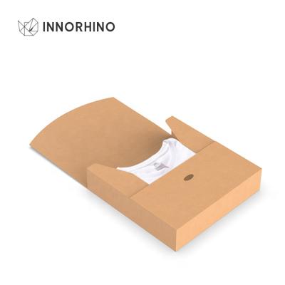 China Eco-friendly Biodegradable Envelope Box Custom Recycle Kraft Paper Ad Packaging Box For Clothes T-shirt Gift Bag for sale